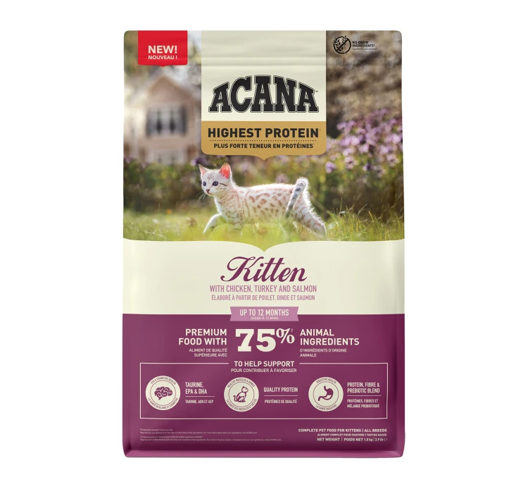 Acana Highest Protein Kitten 1.8kg 3 Acana Highest Protein Kitten 1.8kg