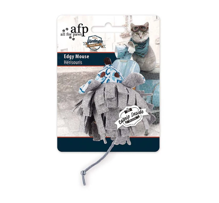 AFP Παιχνίδι Edgy Mouse 9.5x7x4.5cm με Catnip 3 AFP Παιχνίδι Edgy Mouse 9.5x7x4.5cm με Catnip