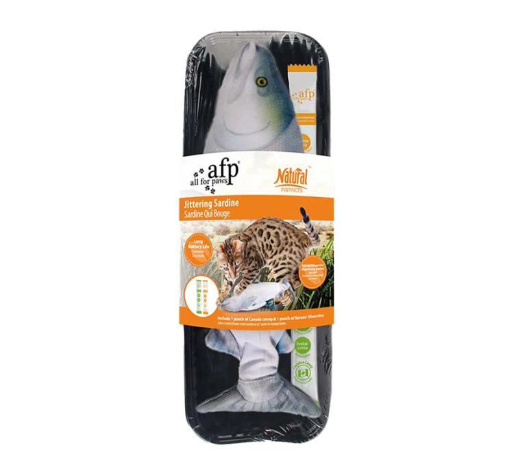 AFP Παιχνίδι Instincts Fish Sardine 28x12x5.5cm με Catnip 3 AFP Παιχνίδι Instincts Fish Sardine 28x12x5.5cm με Catnip