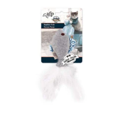 AFP Παιχνίδι Vintage Feather Fish 15x7x1.5cm με Catnip