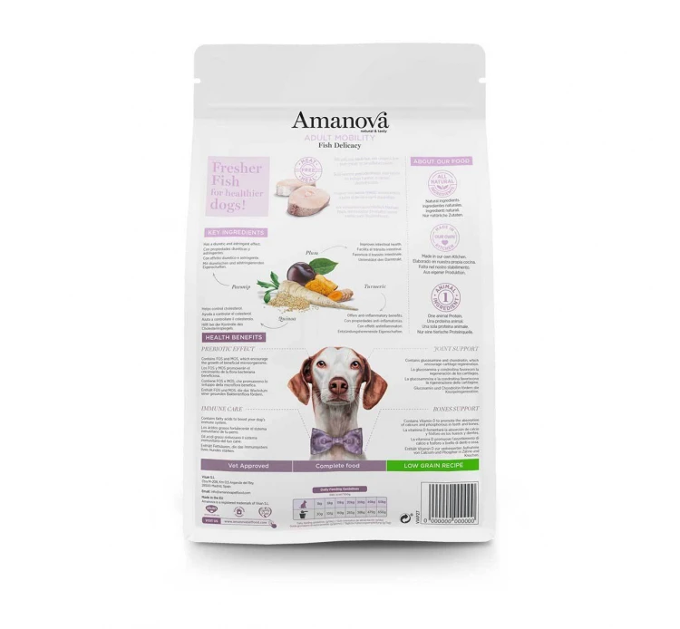 Amanova Dog Adult Mobility Fish Delicacy 10kg Low Grain 4 Amanova Dog Adult Mobility Fish Delicacy 10kg Low Grain - Image 2