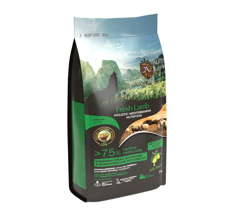 Ambrosia Mediterranean Grain Free Adult Fresh Lamb 5kg 3 Ambrosia Mediterranean Grain Free Adult Fresh Lamb 5kg