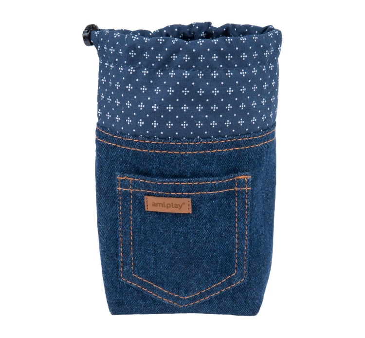 Amiplay Τσαντάκι για Σνακ Τζιν Μπλε 10x7x14cm 4 Amiplay Τσαντάκι για Σνακ Τζιν Μπλε 10x7x14cm - Image 2
