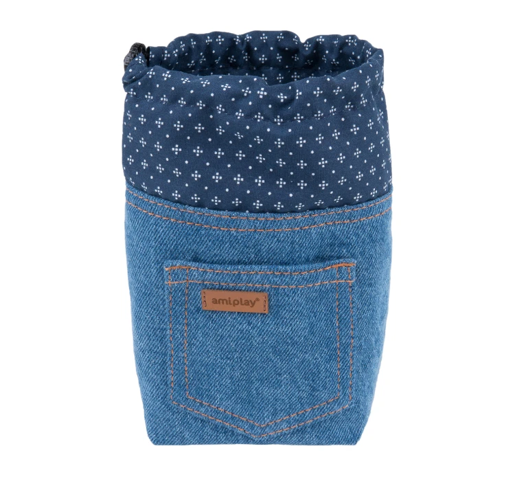 Amiplay Τσαντάκι για Σνακ Τζιν Γαλάζιο 10x7x14cm 4 Amiplay Τσαντάκι για Σνακ Τζιν Γαλάζιο 10x7x14cm - Image 2