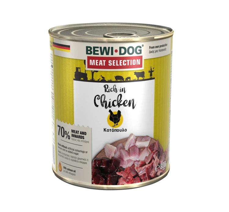 BEWI Meat Selection Κονσέρβα Κοτόπουλο Πατέ 800gr 3 BEWI Meat Selection Κονσέρβα Κοτόπουλο Πατέ 800gr