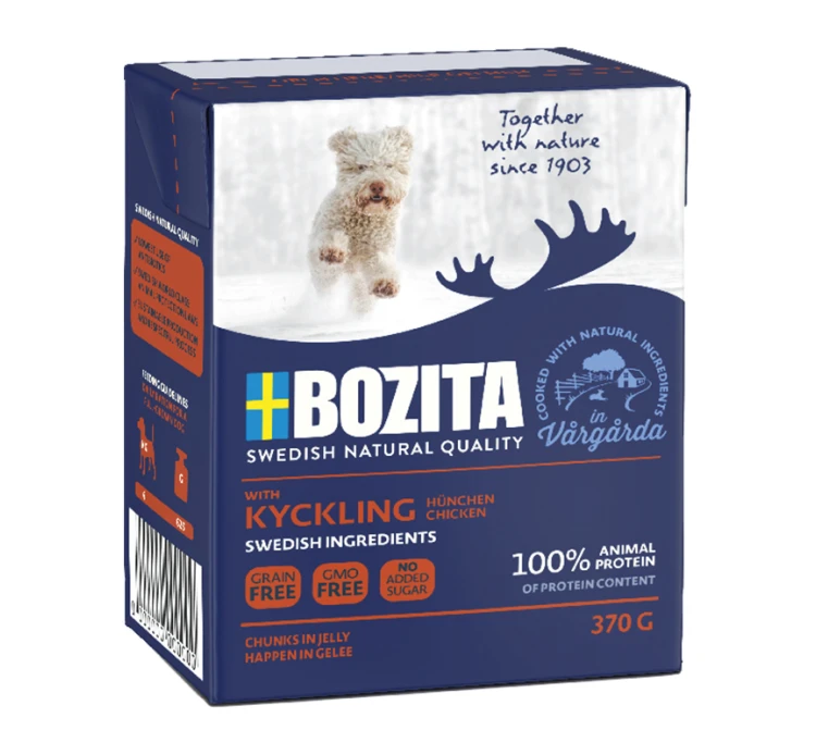 Bozita Dog Tetra Pack Tender Κοτόπουλο Junior Grainfree 6x370gr 3 Bozita Dog Tetra Pack Tender Κοτόπουλο Junior Grainfree 6x370gr