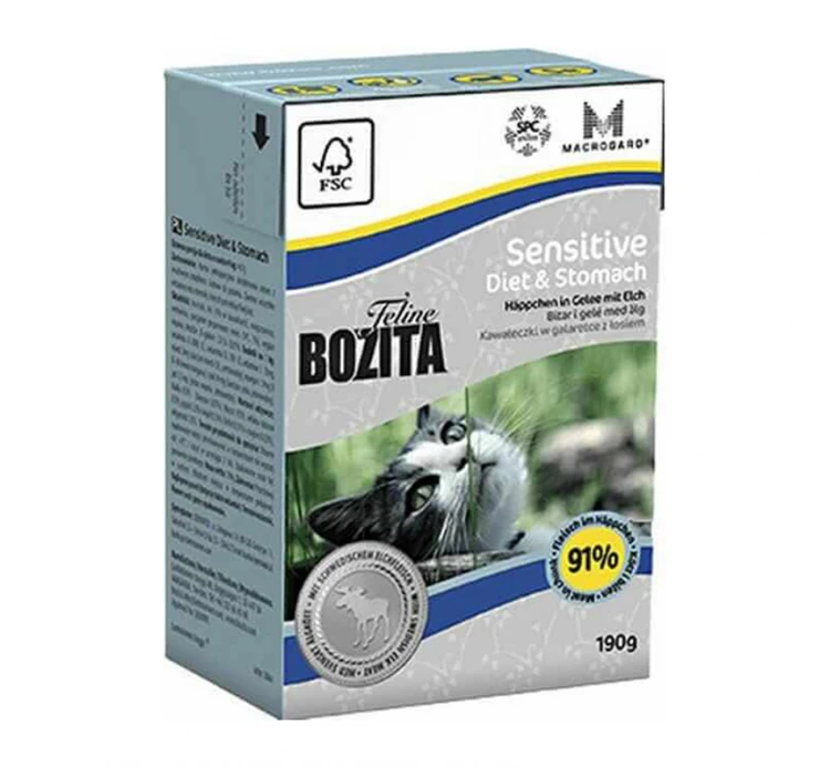 Bozita Feline Sensitive Diet & Stomach 190gr 3 Bozita Feline Sensitive Diet & Stomach 190gr