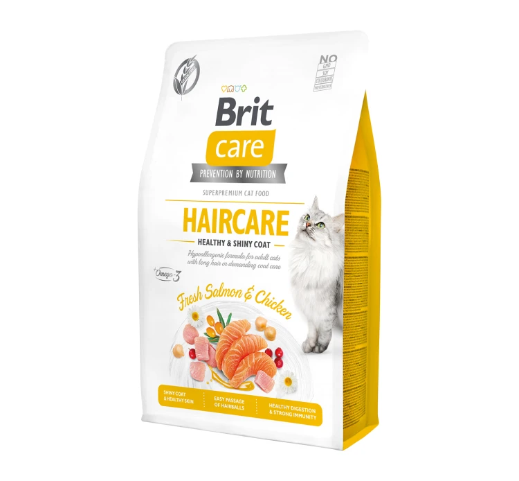 Brit Care Cat Adult Haircare Salmon & Chicken Grain Free 7kg 3 Brit Care Cat Adult Haircare Salmon & Chicken Grain Free 7kg