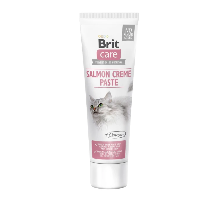 Brit Care Cat Paste Salmon Cream Paste 100gr 3 Brit Care Cat Paste Salmon Cream Paste 100gr