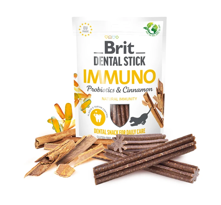 Brit Dental Sticks Immuno Probs & Cinnamon 7τμχ 4 Brit Dental Sticks Immuno Probs & Cinnamon 7τμχ - Image 2