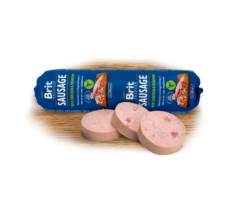Brit Dog Sausage Chicken & Venison 800gr 3 Brit Dog Sausage Chicken & Venison 800gr