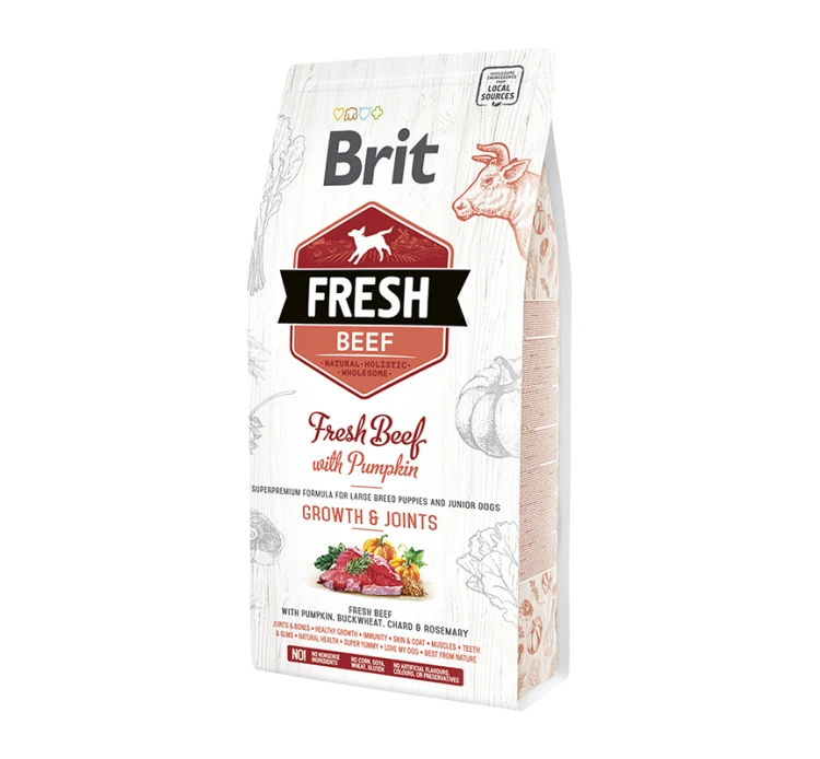 Brit Fresh Beef Dog Junior Large Growth & Joints 12kg 2 Brit Fresh Beef Dog Junior Large Growth & Joints 12kg