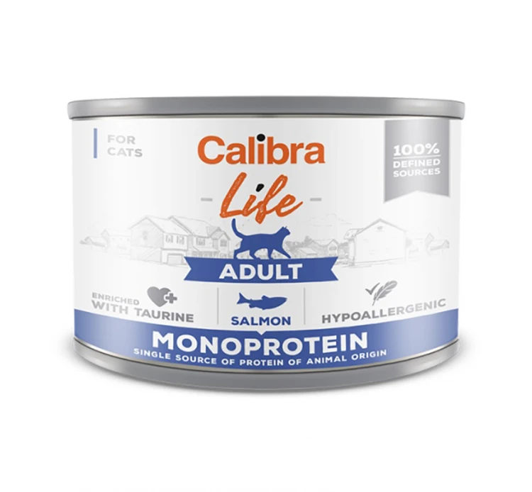 Calibra Life Cat Can Adult Salmon 200gr 3 Calibra Life Cat Can Adult Salmon 200gr