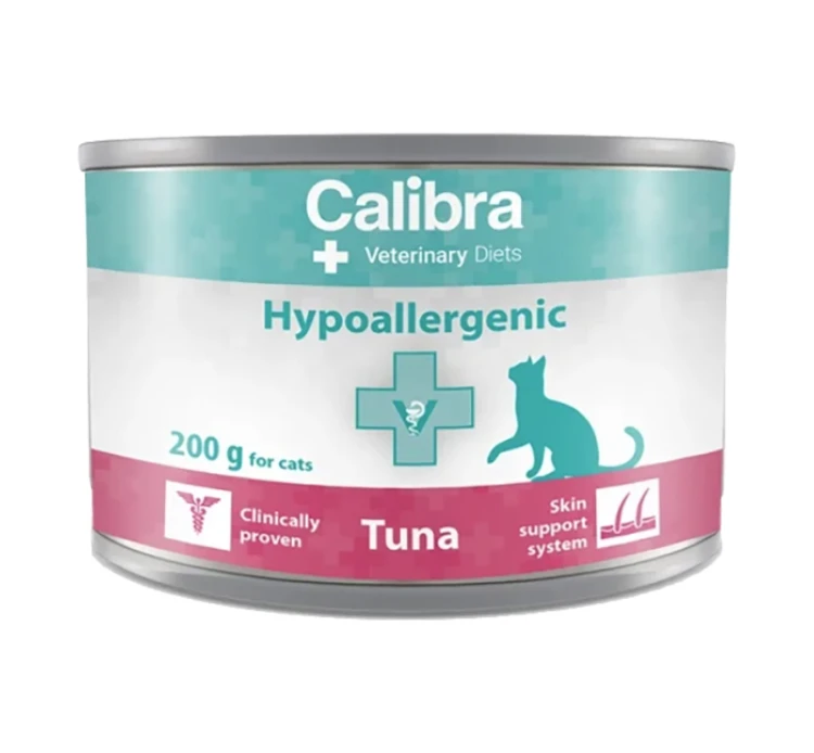 Calibra Vet Cat Can Hypoallergenic Tuna 200gr 3 Calibra Vet Cat Can Hypoallergenic Tuna 200gr