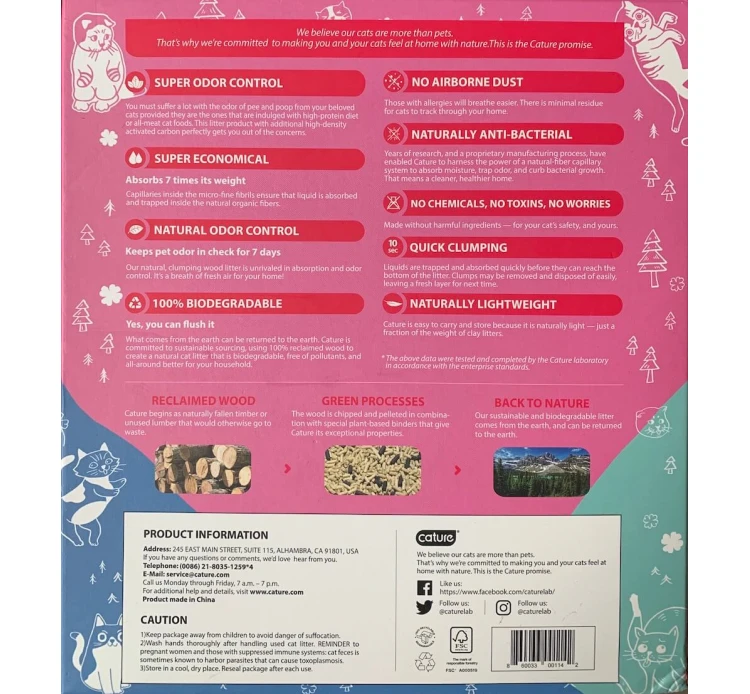 Cature Πέλλετ Γάτας με Ενεργό Άνθρακα Odor Controlplus 6L 9 Cature Πέλλετ Γάτας με Ενεργό Άνθρακα Odor Controlplus 6L - Image 7