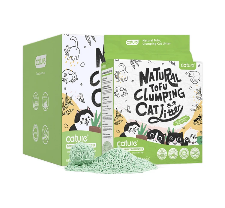 Cature Pure Tofu Clumping Cat Litter Green Tea Scent 18L 4 Cature Pure Tofu Clumping Cat Litter Green Tea Scent 18L - Image 2