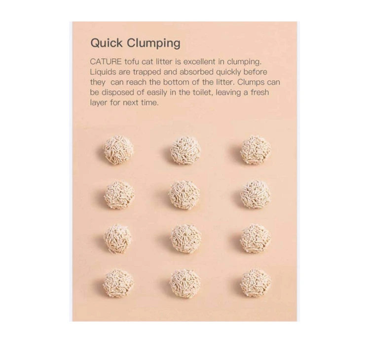 Cature Pure Tofu Clumping Cat Litter Green Tea Scent 18L 7 Cature Pure Tofu Clumping Cat Litter Green Tea Scent 18L - Image 5