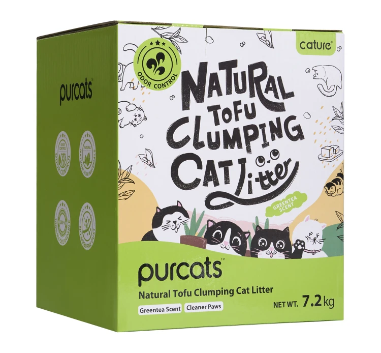 Cature Pure Tofu Clumping Cat Litter Green Tea Scent 18L 3 Cature Pure Tofu Clumping Cat Litter Green Tea Scent 18L