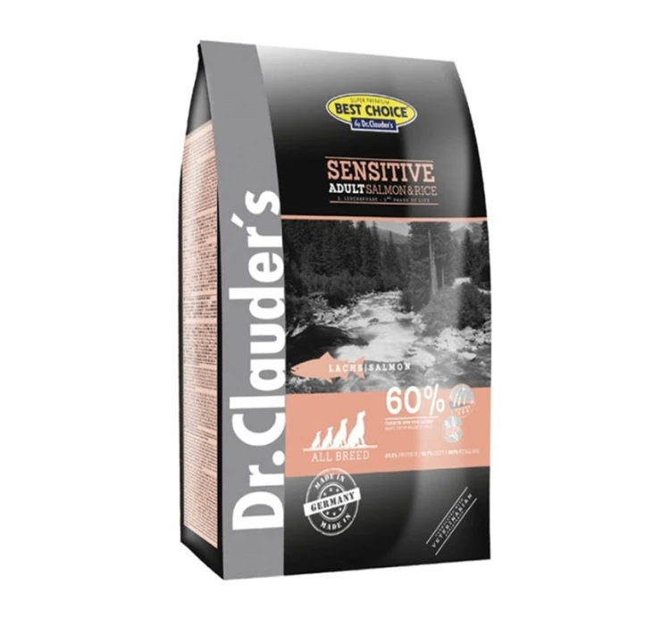 Dr Clauder's Best Choice Adult Sensitive Salmon & Rice 12.5kg 3 Dr Clauder's Best Choice Adult Sensitive Salmon & Rice 12.5kg
