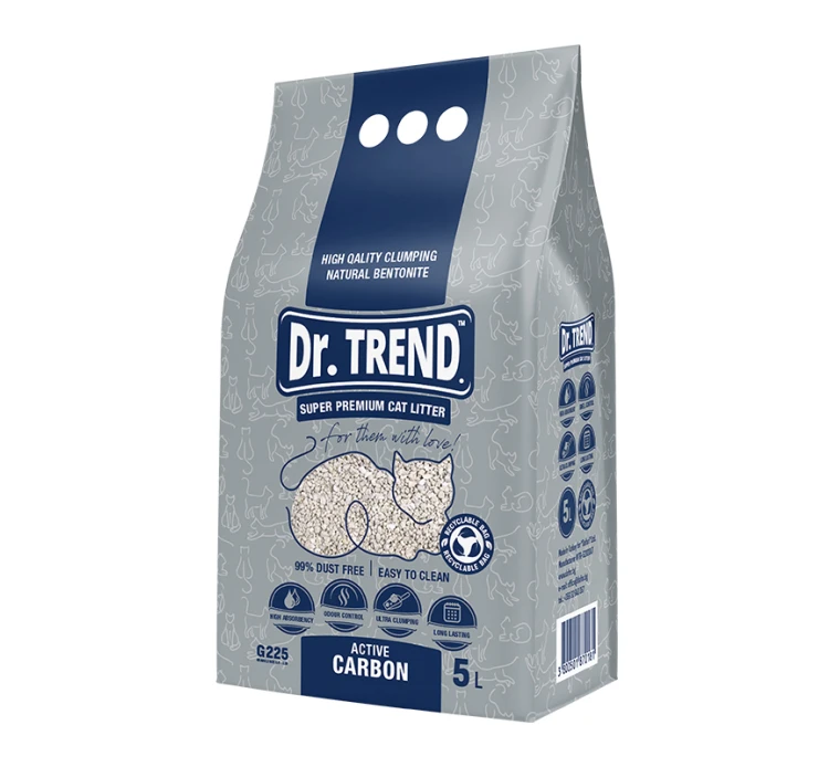 Dr Trend Cat Litter Active Carbon Grey 3 Dr Trend Cat Litter Active Carbon Grey