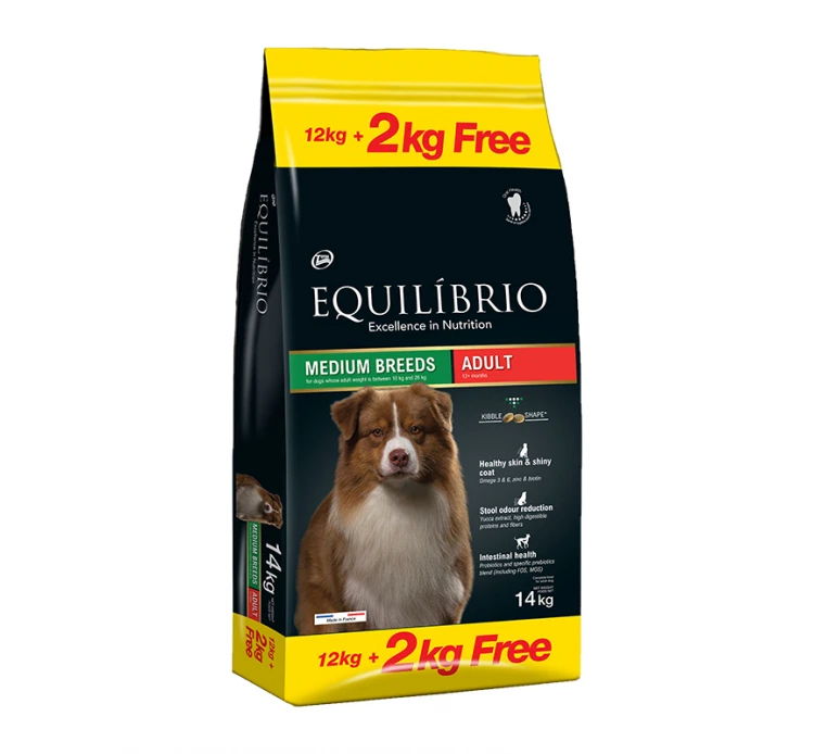Equilibrio Adult Medium Breed 12kg + 2kg ΔΩΡΟ 3 Equilibrio Adult Medium Breed 12kg + 2kg ΔΩΡΟ