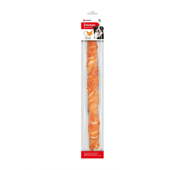 Flamingo Chicken Wrapped Sticks 40cm 190gr 3 Flamingo Chicken Wrapped Sticks 40cm 190gr