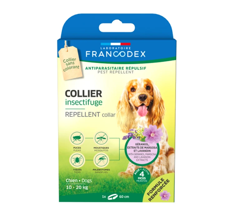 Francodex Αντιπαρασιτικό Περιλαίμιο - Κολάρο 60cm για Σκύλους 10-20kg 3 Francodex Αντιπαρασιτικό Περιλαίμιο - Κολάρο 60cm για Σκύλους 10-20kg