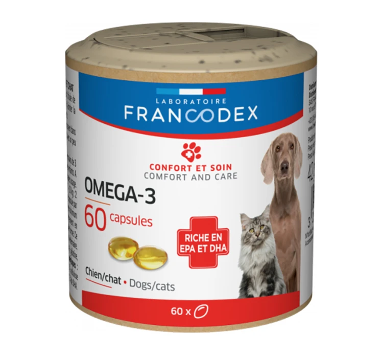 Francodex Συμπλήρωμα Διατροφής Ωμέγα-3 60caps 3 Francodex Συμπλήρωμα Διατροφής Ωμέγα-3 60caps