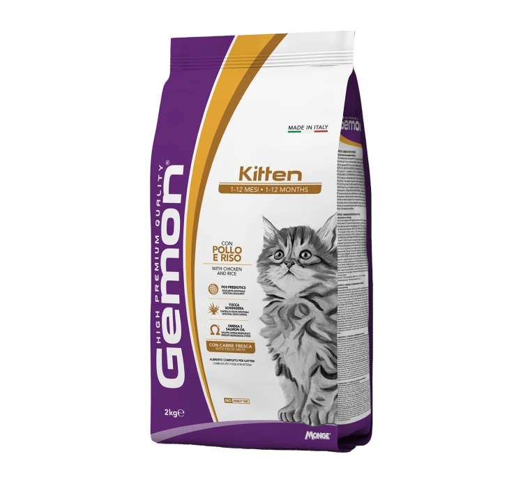 Gemon Cat Kitten Chicken & Rice 2kg 3 Gemon Cat Kitten Chicken & Rice 2kg