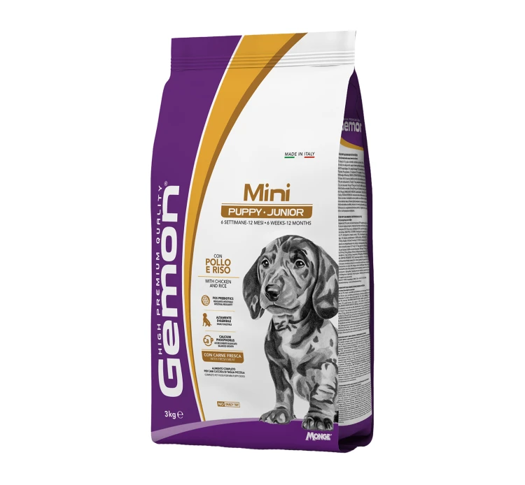 Gemon Puppy & Junior Mini Chicken & Rice 3kg 3 Gemon Puppy & Junior Mini Chicken & Rice 3kg