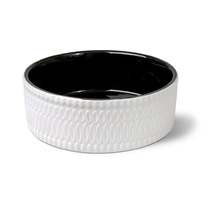 Glee Μπολ Κεραμικό Λευκό Μαύρο Glaze 3 Glee Μπολ Κεραμικό Λευκό Μαύρο Glaze