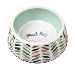 Glee Μπολ Μελαμίνης Λευκό Τιρκουάζ Paint