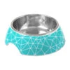 Glee Μπολ Μελαμίνης Τιρκουάζ Rhombus -Gatoskilo Petshop Store glee bol melaminis tirkouaz rhombus