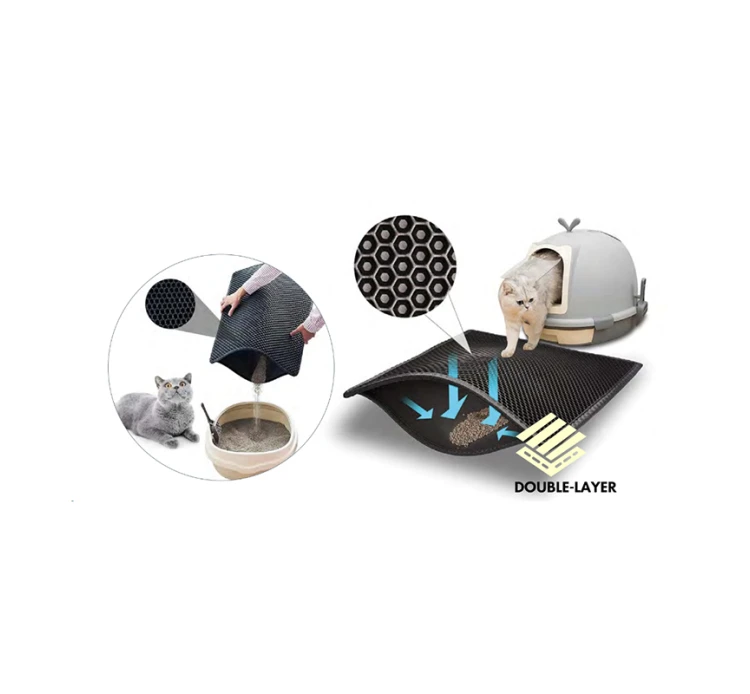 Glee Πατάκι Τουαλέτας Διπλής Στρώσης Eva Μαύρο 4 Glee Πατάκι Τουαλέτας Διπλής Στρώσης Eva Μαύρο - Image 2