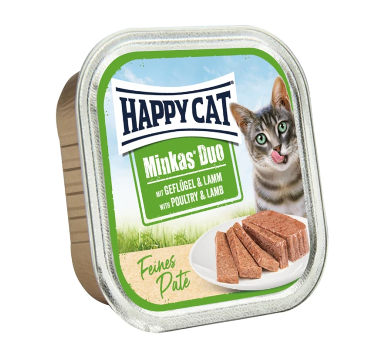 Happy Cat Duo με Πουλερικά & Αρνί 100gr 3 Happy Cat Duo με Πουλερικά & Αρνί 100gr