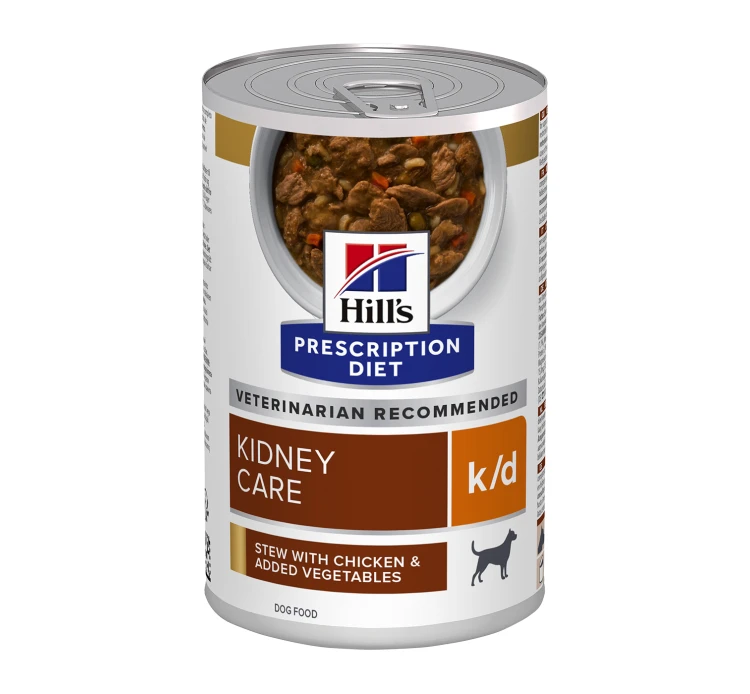 Hills Hill's PD Canine K/d Kidney Care Stew Chicken & Vegetables 354gr 3 Hills Hill's PD Canine K/d Kidney Care Stew Chicken & Vegetables 354gr