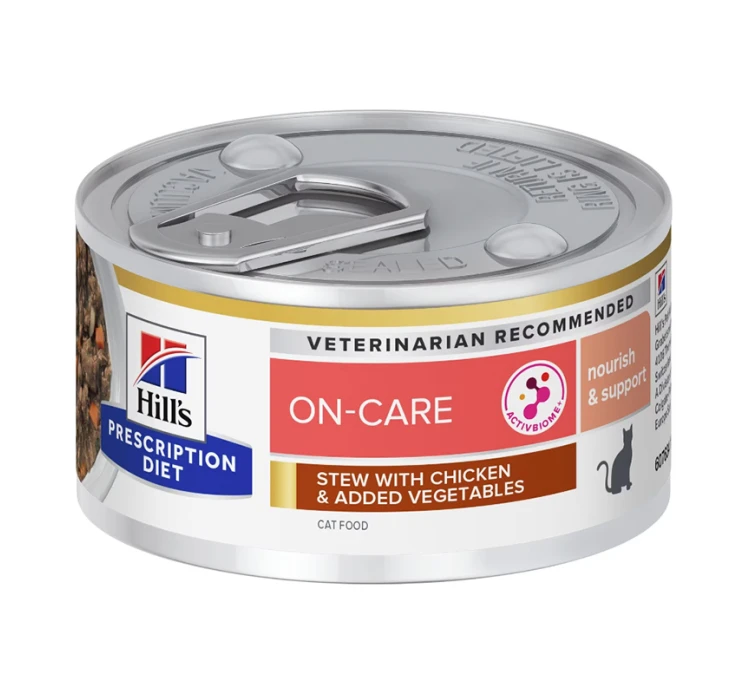 Hills Hill's PD Feline On Care Stew Chicken & Vegetables 82g 3 Hills Hill's PD Feline On Care Stew Chicken & Vegetables 82g
