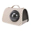 HobbyZoo Τσάντα Μεταφοράς Μπεζ Καρό 41x24x26cm 1 HobbyZoo Τσάντα Μεταφοράς Μπεζ Καρό 41x24x26cm -Gatoskilo Petshop Store hobbyzoo tsanta metaforas bez karo 41x24x26cm