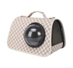 HobbyZoo Τσάντα Μεταφοράς Μπεζ Καρό 41x24x26cm