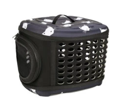 HobbyZoo Τσάντα Μεταφοράς Cats Μαύρη 43x38x32cm