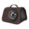 HobbyZoo Τσάντα Μεταφοράς Καφέ Καρό 41x24x26cm