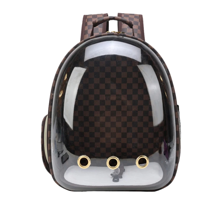 HobbyZoo Τσάντα Μεταφοράς Καφέ Καρό 42x32x28cm 3 HobbyZoo Τσάντα Μεταφοράς Καφέ Καρό 42x32x28cm