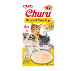 Inaba Churu Cat Κρεμώδης Λιχουδιά με Κοτόπουλο & Τυρί 56gr