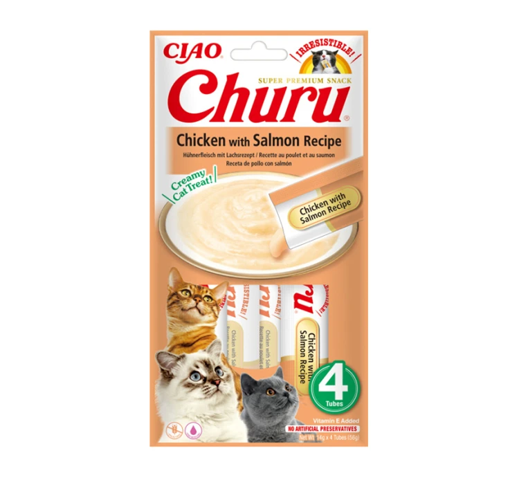 Inaba Churu Cat Κρεμώδης Λιχουδιά με Κοτόπουλο & Τόνο 56gr 3 Inaba Churu Cat Κρεμώδης Λιχουδιά με Κοτόπουλο & Τόνο 56gr