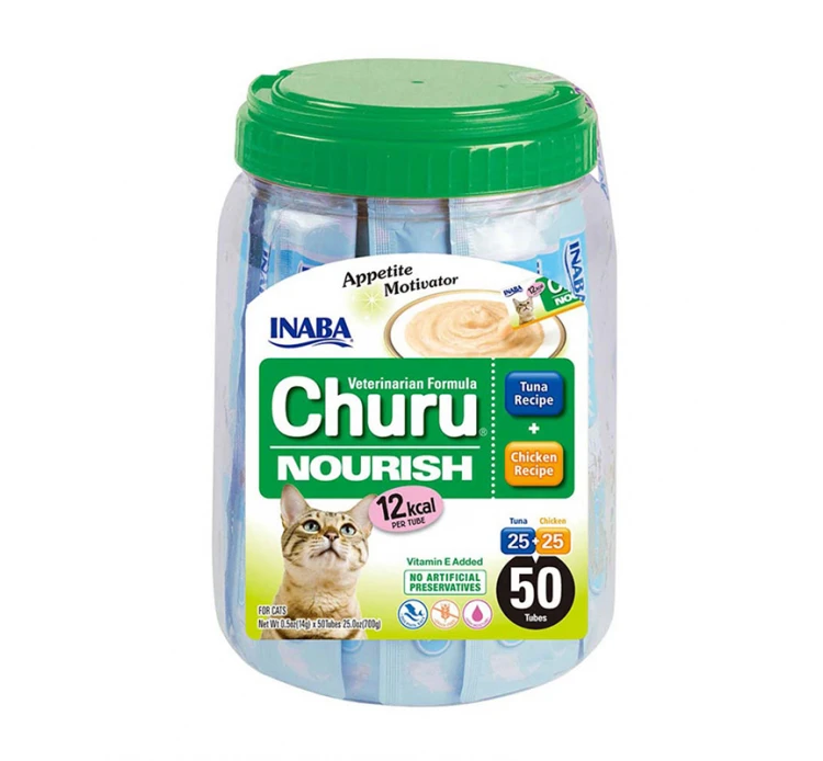 Inaba Churu Cat Nourish Κρεμώδης Λιχουδιά 50τμχ 700gr 3 Inaba Churu Cat Nourish Κρεμώδης Λιχουδιά 50τμχ 700gr