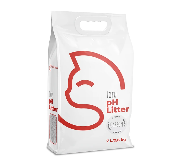 Kitties Tofu Cat Litter με Δείκτη PH Ενεργός Άνθρακας 7L - 2.6kg 3 Kitties Tofu Cat Litter με Δείκτη PH Ενεργός Άνθρακας 7L - 2.6kg