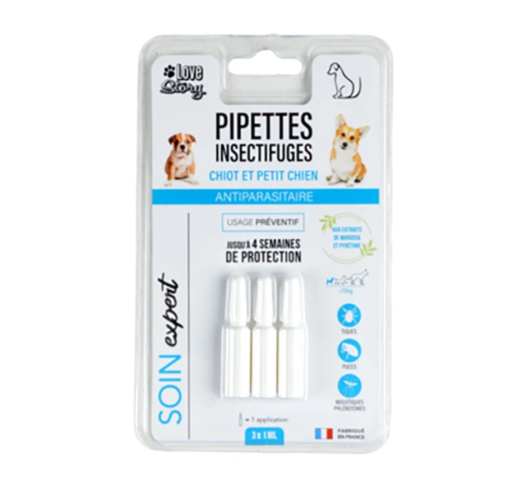 Love Story Αντιπαρασιτικές Αμπούλες για Σκύλους έως 15kg 3x1ml 3 Love Story Αντιπαρασιτικές Αμπούλες για Σκύλους έως 15kg 3x1ml
