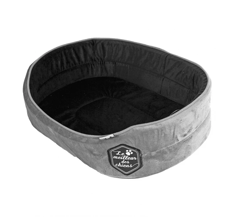 Love Story Patchy Κρεβάτι Σκύλου - Γάτας Οβάλ Μαύρο-Γκρι 3 Love Story Patchy Κρεβάτι Σκύλου - Γάτας Οβάλ Μαύρο-Γκρι