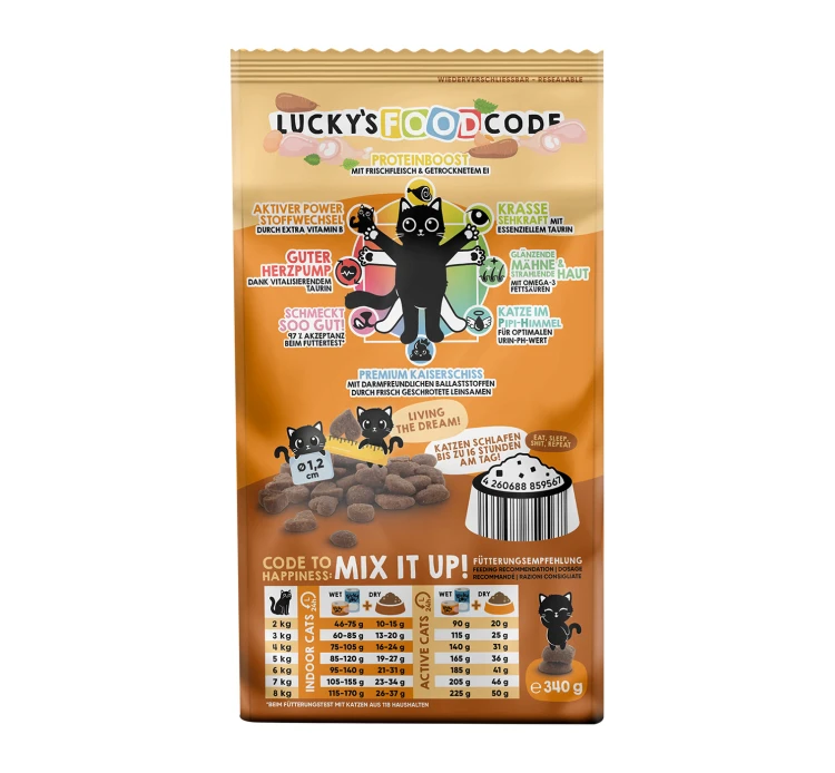 Lucky Lou Food Code Adult Πουλερικά & Φρέσκια Πάπια 340gr 4 Lucky Lou Food Code Adult Πουλερικά & Φρέσκια Πάπια 340gr - Image 2