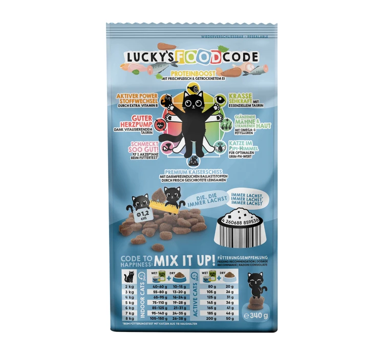 Lucky Lou Food Code Adult Πουλερικά & Φρέσκος Σολομός 750gr 4 Lucky Lou Food Code Adult Πουλερικά & Φρέσκος Σολομός 750gr - Image 2